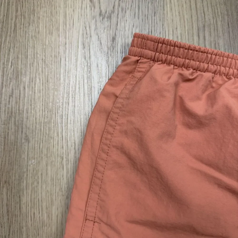 Patagonia Shorts Mens Medium Orange Baggies Lined Elastic Waist Swim Trunks